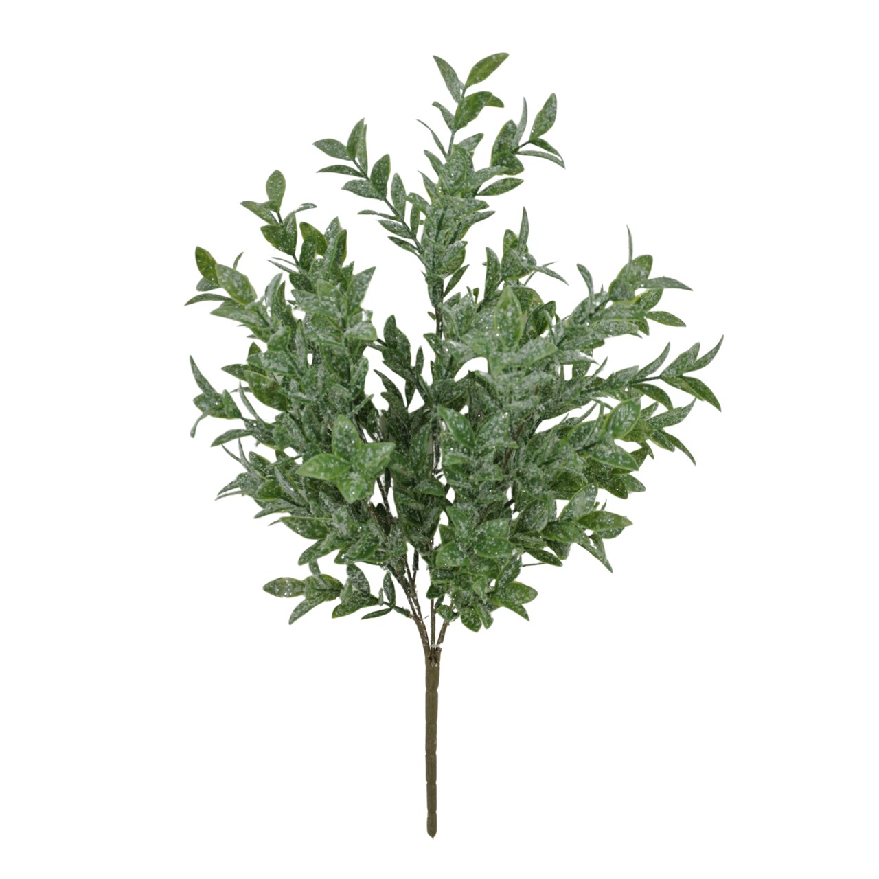 21" Glittered Ruscus Bush | Artificial Christmas Greenery-85254